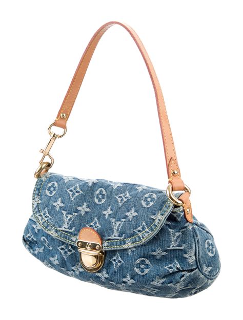 louis vuitton denim mini pleaty bag|louis vuitton sunset bag.